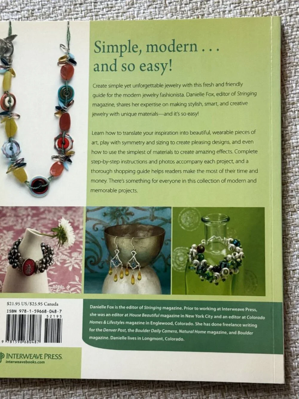Book Jewelry Simply Modern Danielle Fox Stringing magazine - Picture 2 of 7